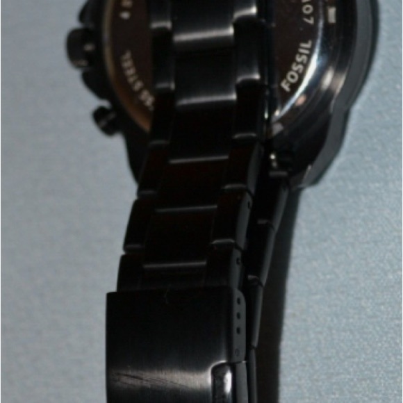 FOSSIL FS5851 CHRONOGRAPH BLACK‎  BRACELET WATCH EUC - Picture 4 of 5